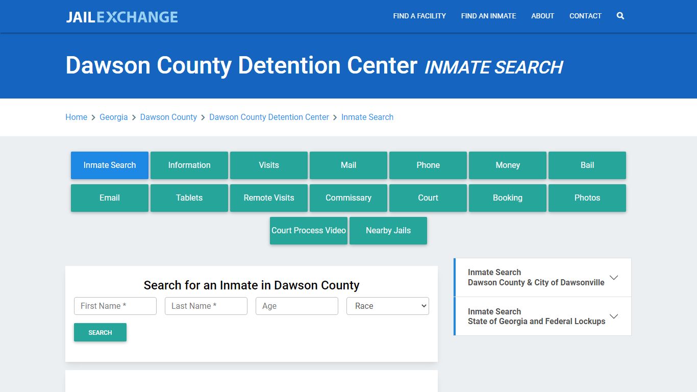 Dawson County Detention Center Inmate Search - Jail Exchange